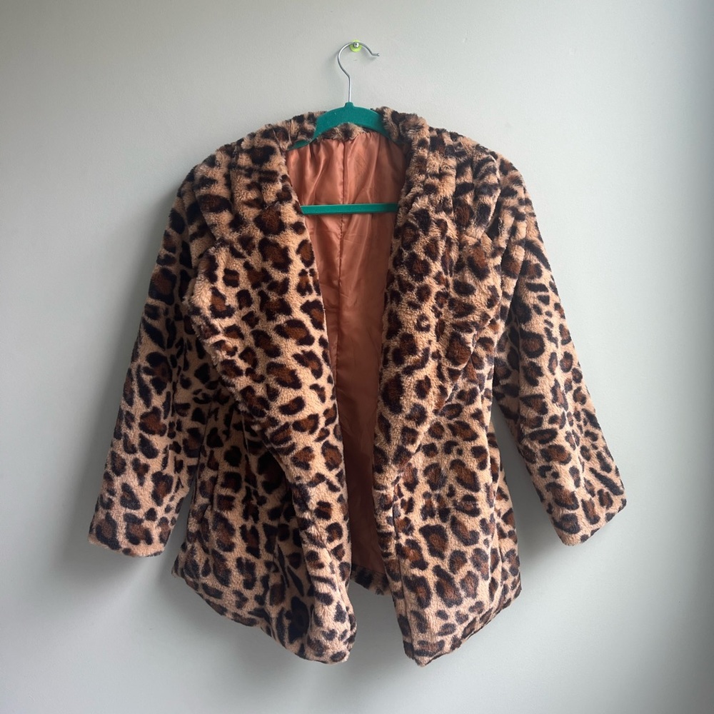 soft animal print jacket